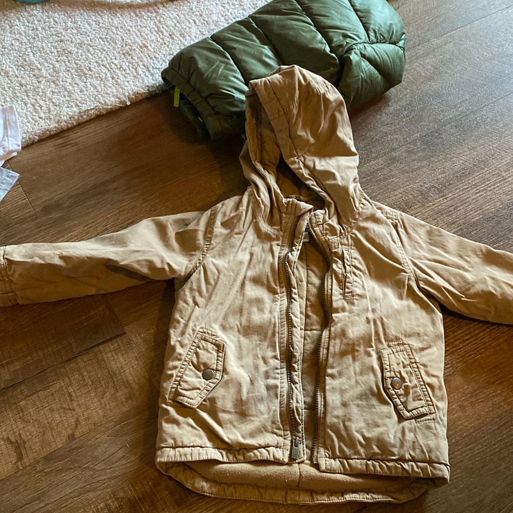 Old Navy 4T boys khaki canvas fall jacket